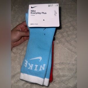 Nike Dri Fit Everyday Plus Cushioned Crew Socks 2 Pair Women's Size 6-10